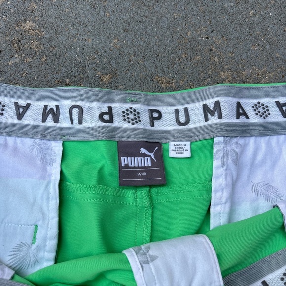 Puma Green Golf Shorts - Picture 2 of 6